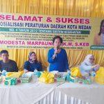 Modesta Marpaung Gelar Sosper, Posyandu Balita dan Lansia Supaya Ditingkatkan