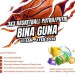 STOK Binaguna Bersama Perbasi Sumut Gelar Turnamen 3 x 3 Bola Basket