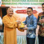 Walikota Medan Hadiri Pelantikan Mahabudhi Sumut