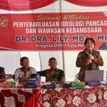 DR Dra Lily MBA Gelar Penyebarluasan Idiologi Pancasila dan Wasbang, Pancasila Dasar Negara Jangan Diperdebatkan