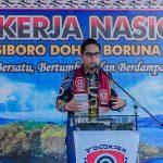 Hadiri Rakernas Parsibo, Rico Waas Dukung Digitalisasi Tarombo