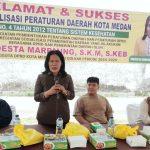 Anggota DPRD Medan, Modesta Marpaung SKM Edukasi Masyarakat Tetap Peduli Hidup Sehat
