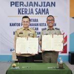 Bapenda Medan Perkuat Sinergi dengan Kantah Teken PKS Integrasi Data dan Perpajakan